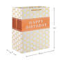 13" Happy Birthday Hexagons Large Gift Bag, , large image number 3