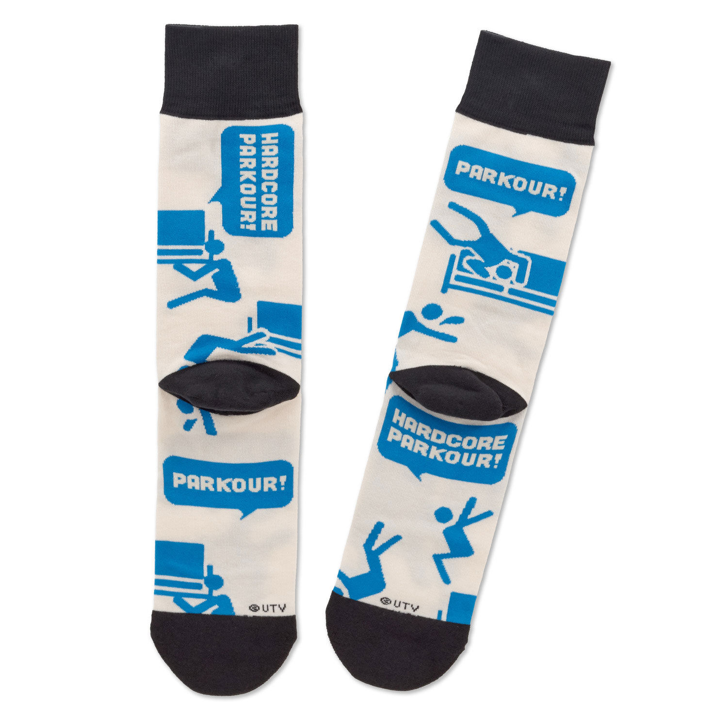 The Office Parkour Novelty Crew Socks, , large image number 2