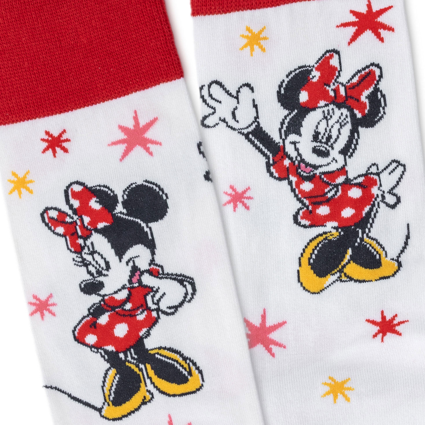 Disney Minnie Mouse Novelty Crew Socks upclose view image number 3