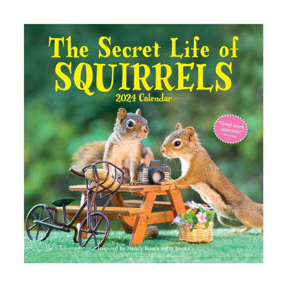 Secret Life of Squirrels 2024 Wall Calendar, , large image number 1
