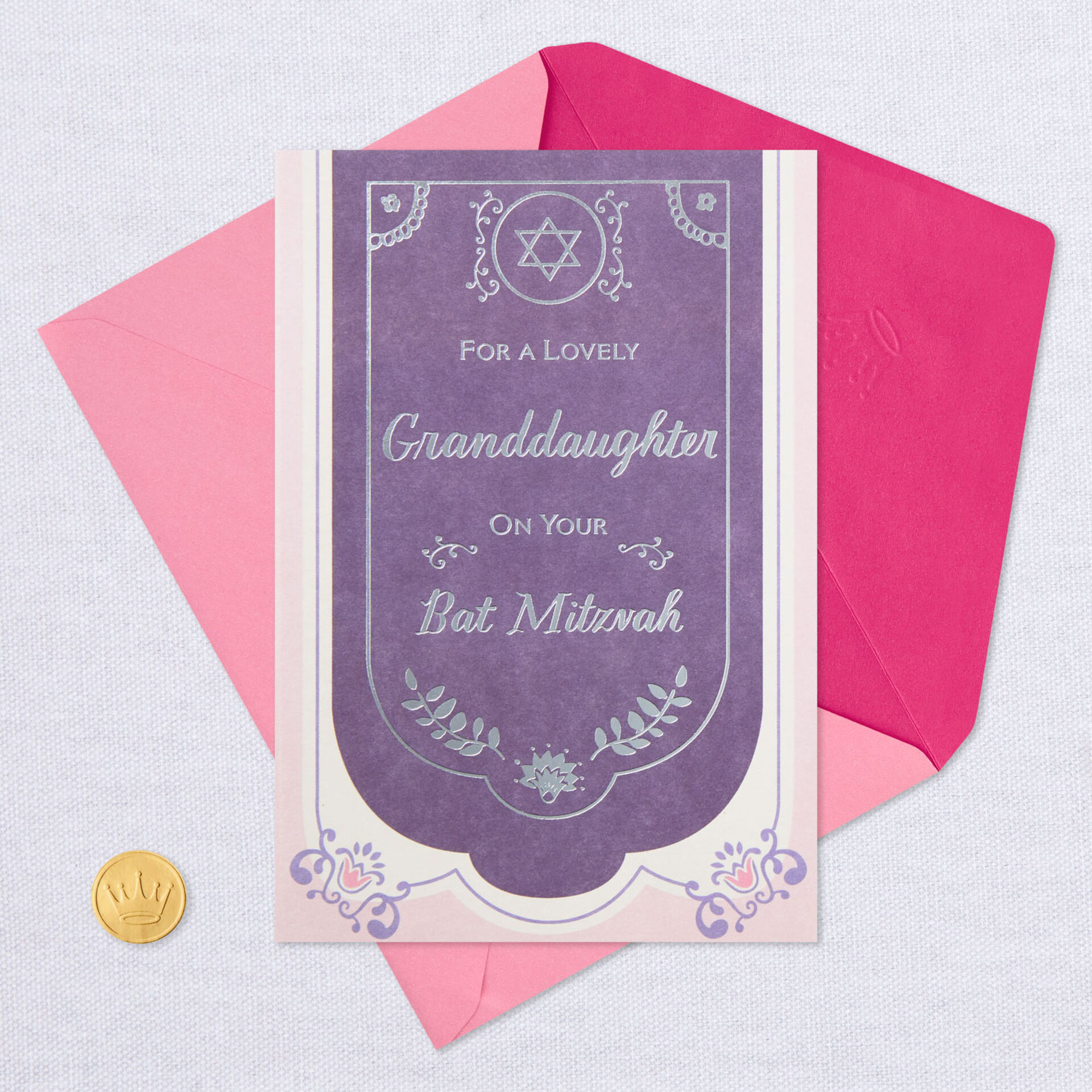 Love and Blessings Bat Mitzvah Card for Granddaughter - Greeting Cards ...