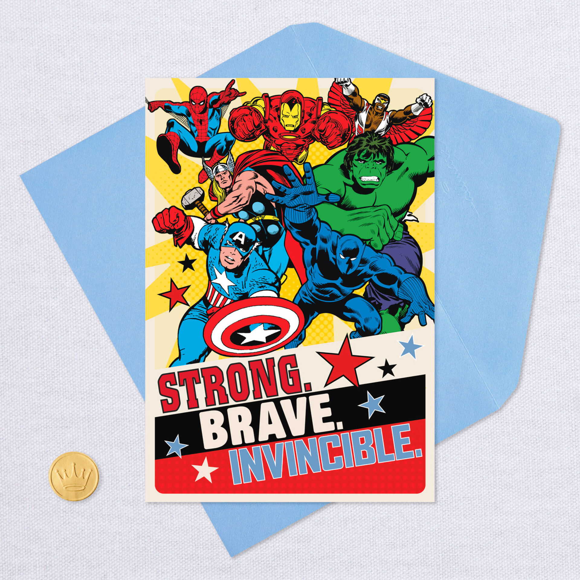 Marvel Avengers Super Hero Dad Father's Day Card - Greeting Cards