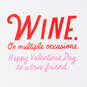 Wine and a True Friend Funny Valentine's Day Card, , large image number 2