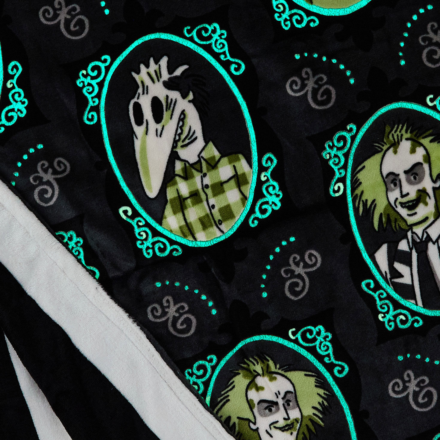 Beetlejuice™ Glow-in-the-Dark Throw Blanket, 50x60 for only USD 45.99 | Hallmark