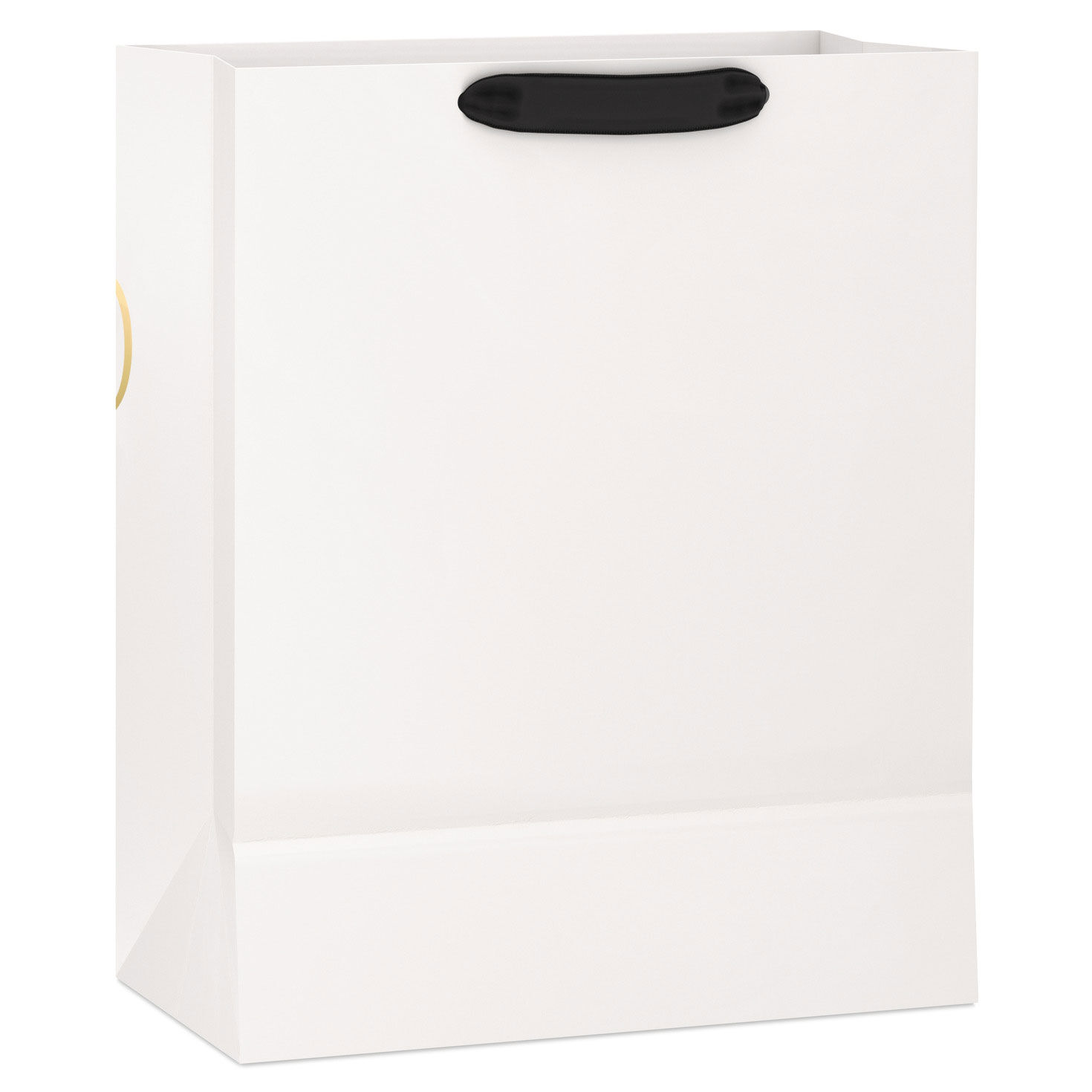 Gold Congrats Script on Cream Large Gift Bag back image number 6