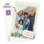 Winter Greens and Tag on Photo Frame Christmas Card Card Front indicating personalization image number 2