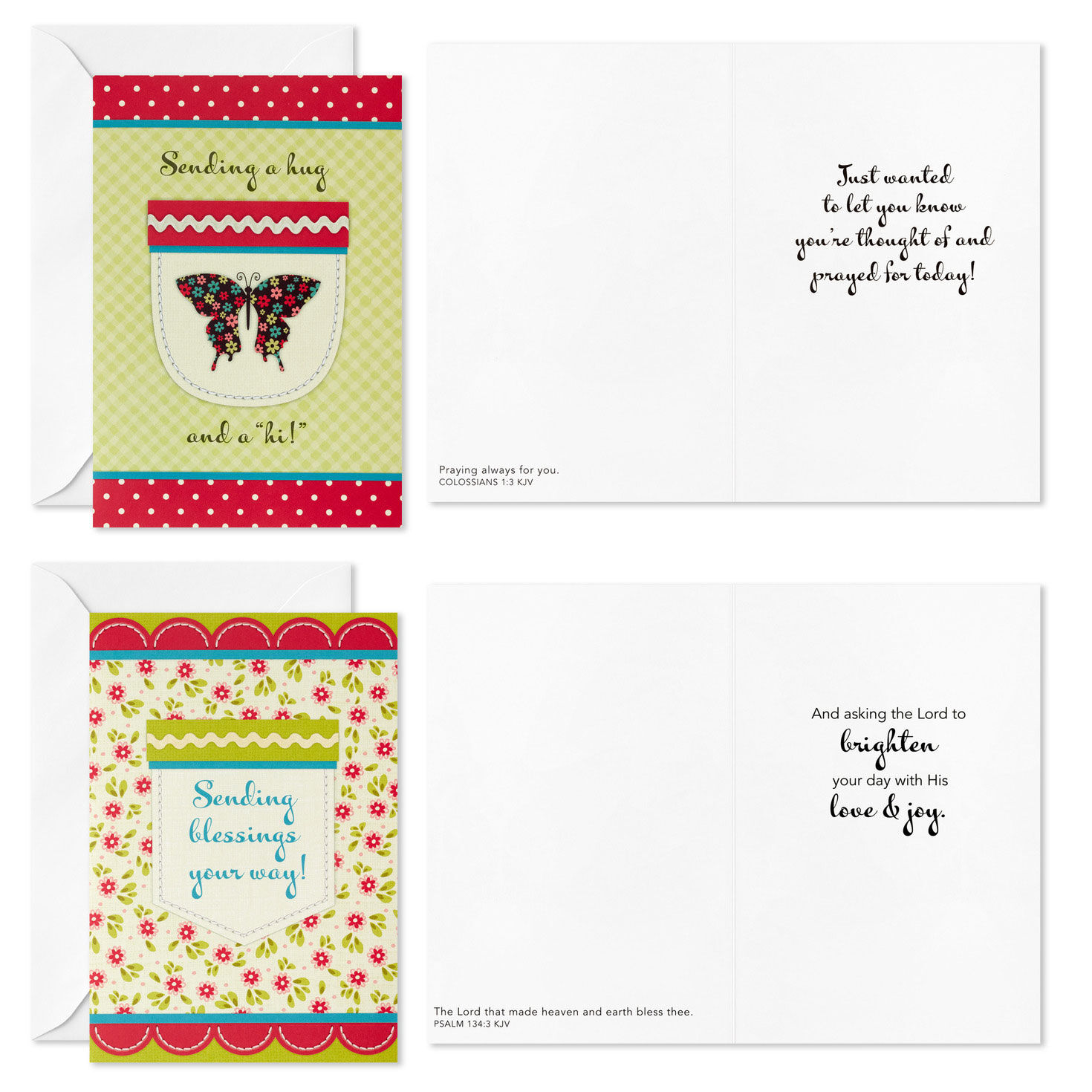 Homespun Religious Assorted Boxed Support Cards Card Fronts with Sentiment image number 3