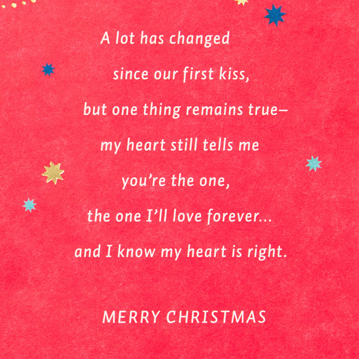 Ornaments and Stars Romantic Christmas Card Sentiment image number 2
