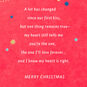 Ornaments and Stars Romantic Christmas Card Sentiment image number 2