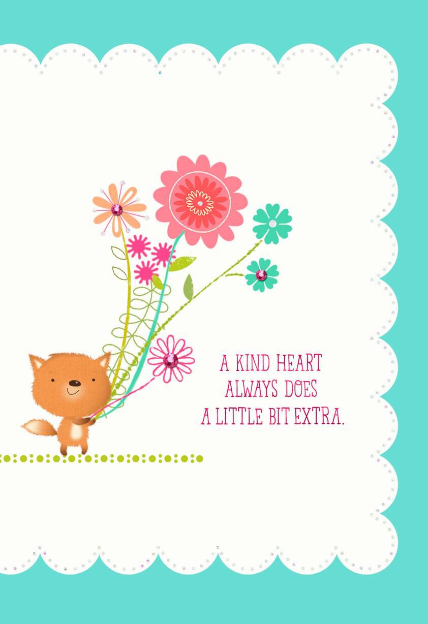 kind heart thank you card greeting cards hallmark heart thank you cards