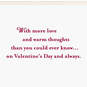 Love and Warm Thoughts Valentine's Day Card, , large image number 2
