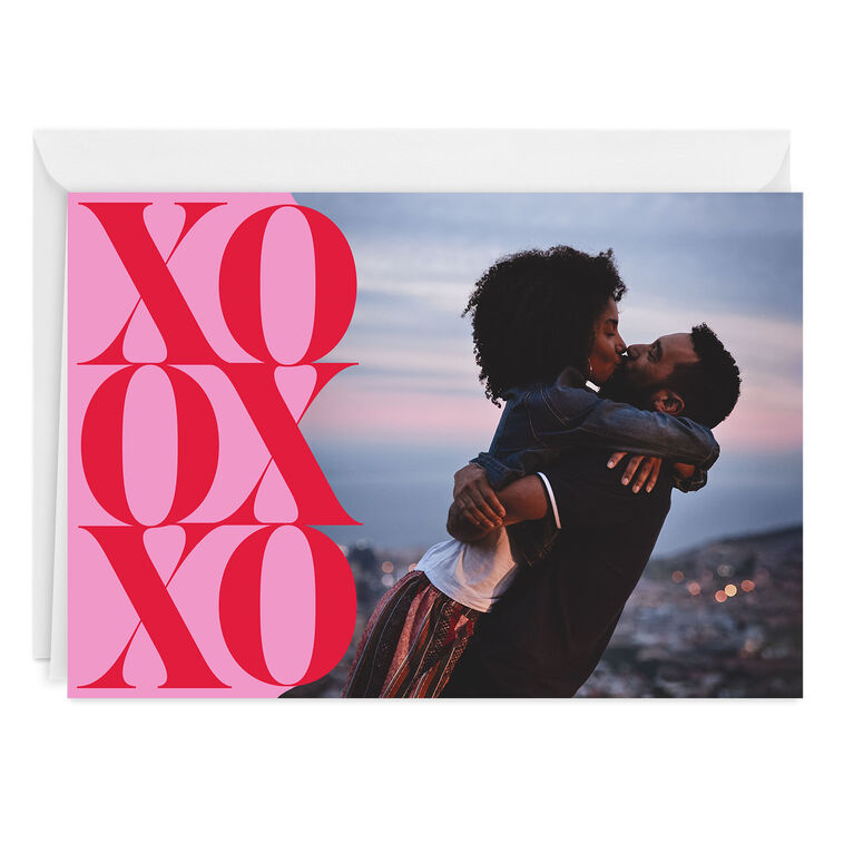Modern XOXO Custom Love Card