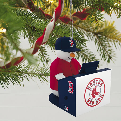 MLB Boston Red Sox™ Snowman at Organ Musical Ornament, 