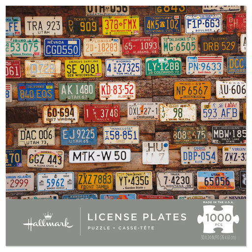 License Plates 1,000-Piece Puzzle, 