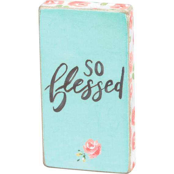 Primitives by Kathy So Blessed Wood Quote Magnet, 1.75x3.25, , large image number 1