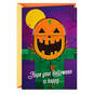 Pumpkin Ghost Funny Pop-Up Halloween Card With Sound, , large image number 1