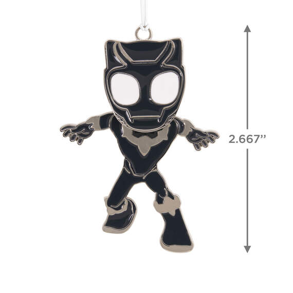 Marvel Spidey and his Amazing Friends Black Panther Moving Metal Hallmark Ornament, , large image number 3