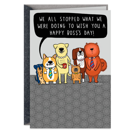 We Stopped Goofing Off Funny Boss's Day Card From All, 
