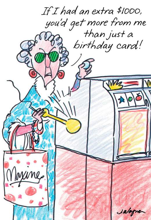 Maxine™ Postcard From Hawaii Funny Birthday Card, , large image number 1