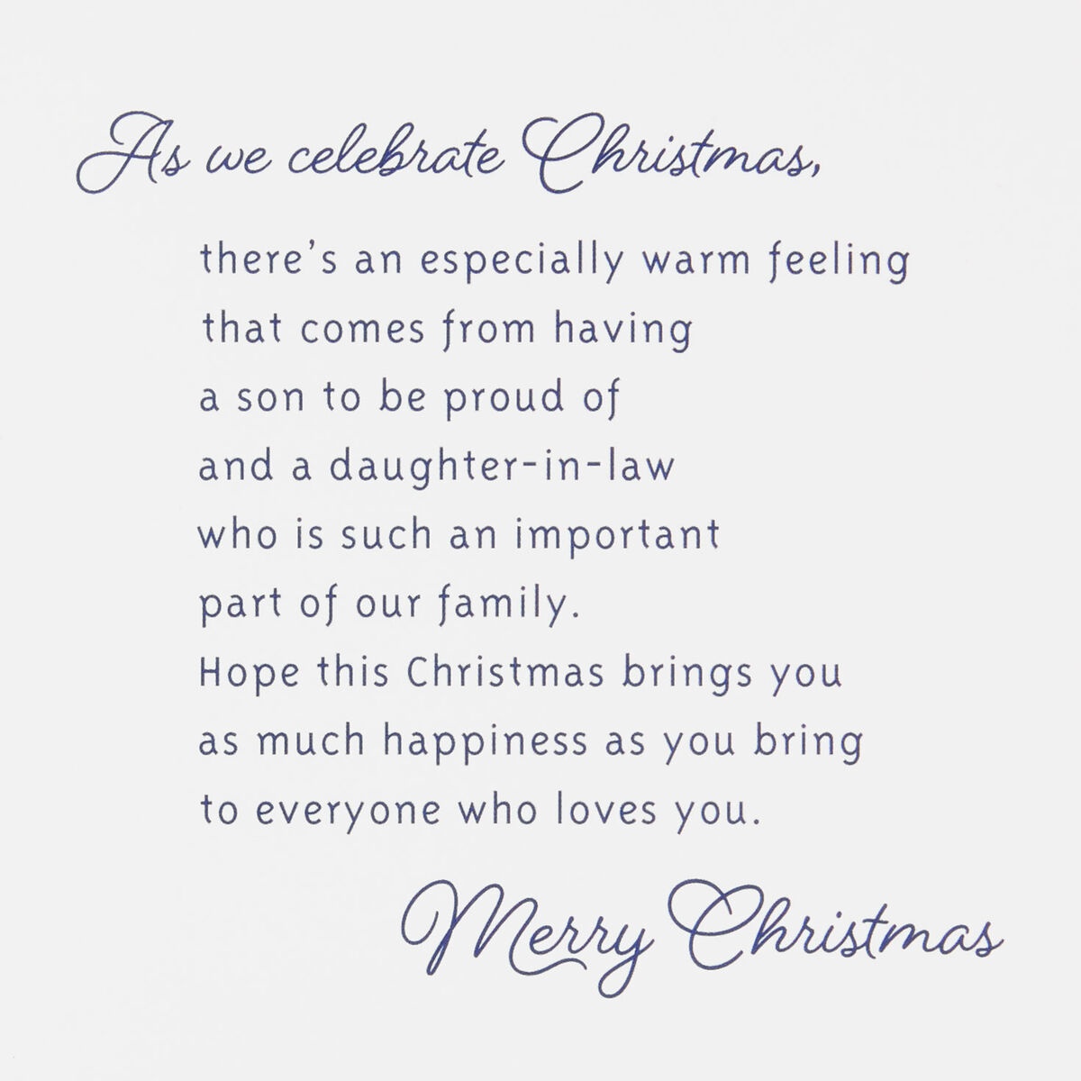 You Add Joy Christmas Card for Son and DaughterinLaw Greeting Cards