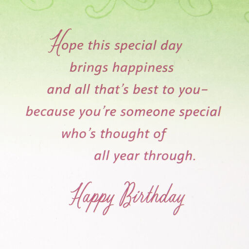 A Special Day of Happiness Birthday Card, 