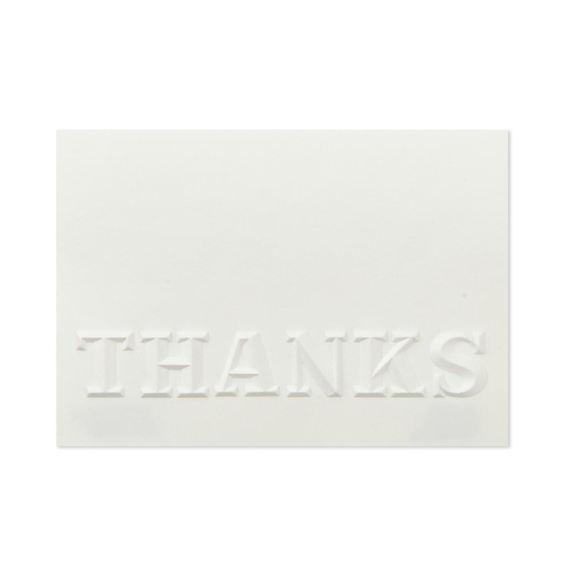 Embossed Cream Blank Thank You Notes, Box of 8 Note Cards Hallmark