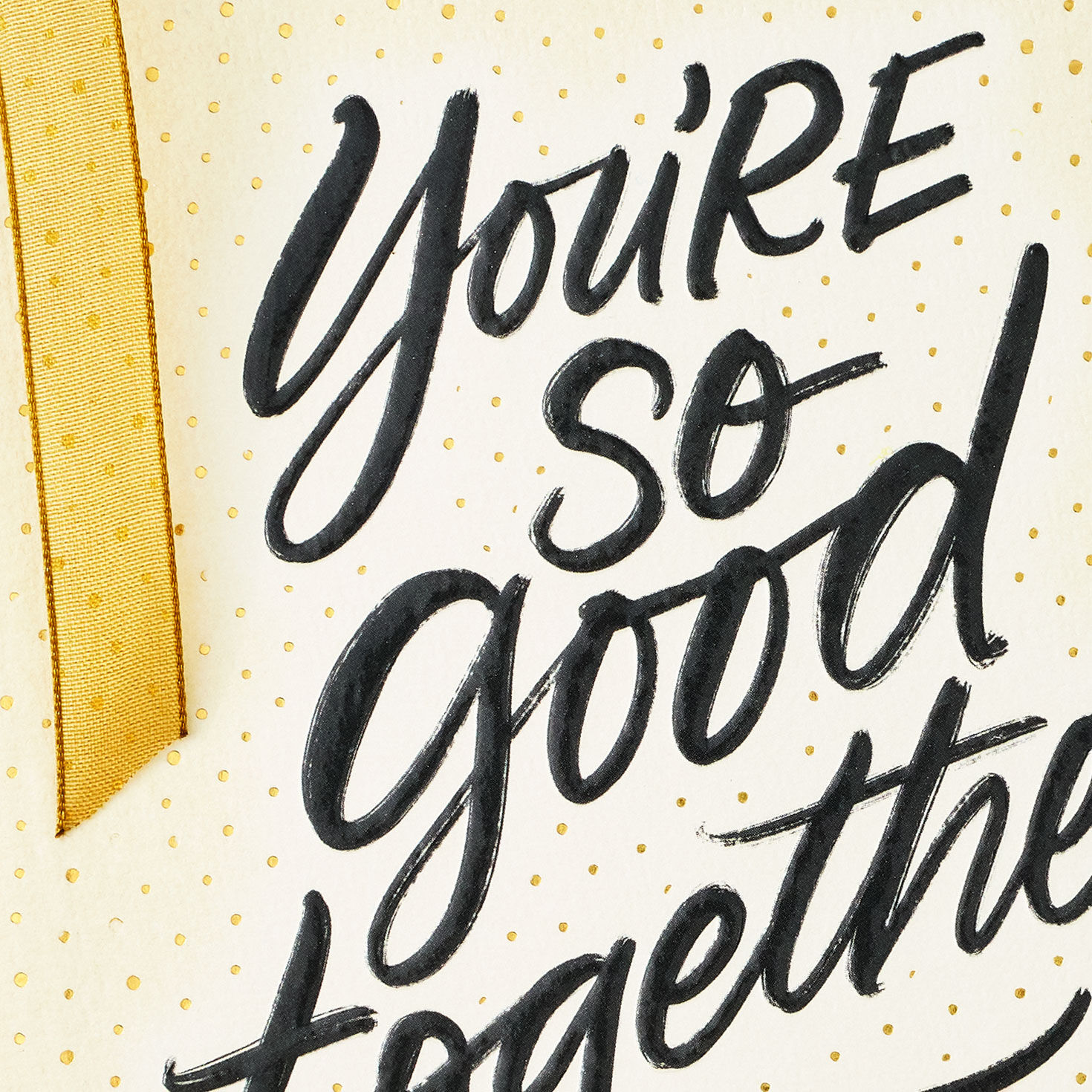Gold and Ivory Anniversary Card for Couple Card Front Detail image number 4
