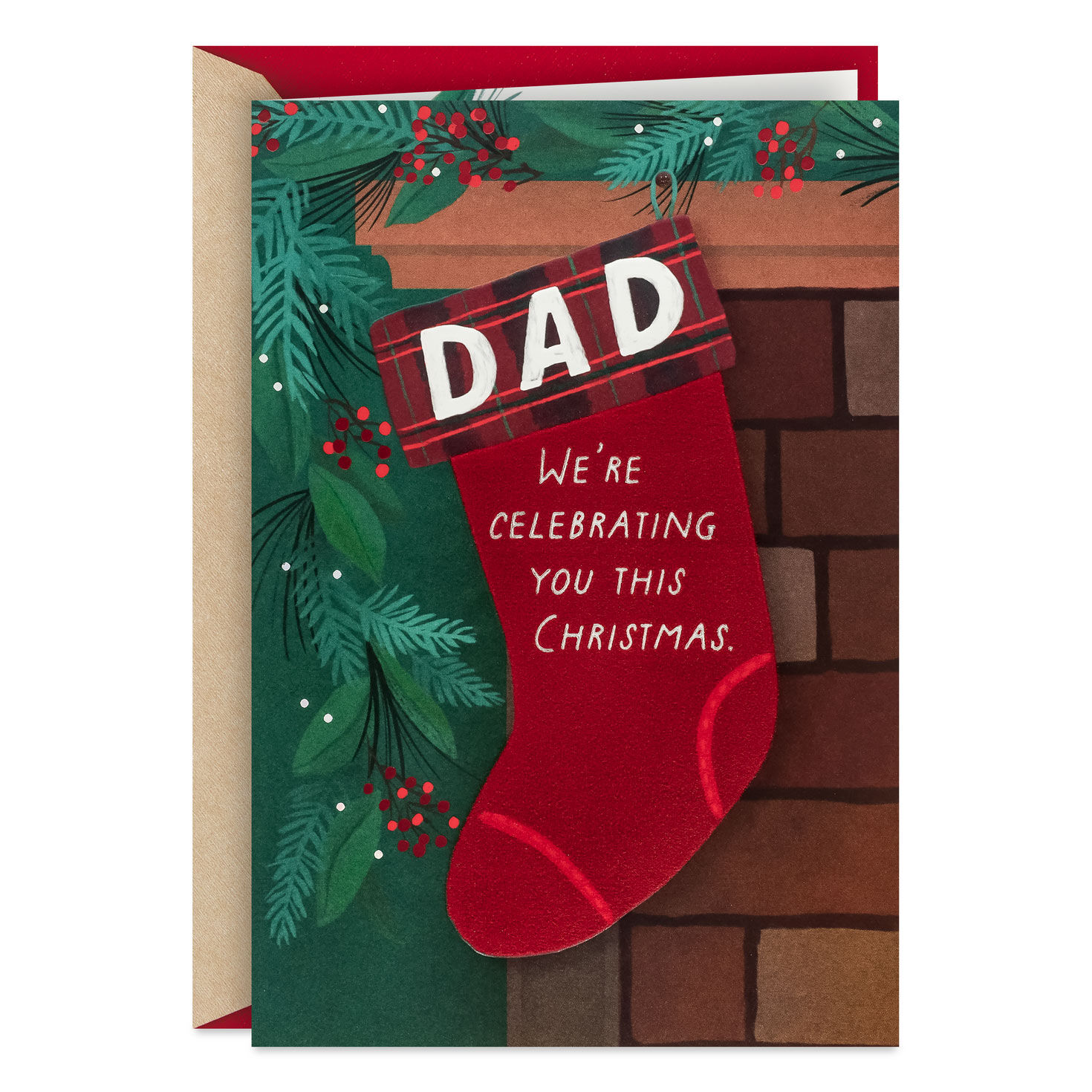 A Special Place in Our Hearts Christmas Card for Dad from Us