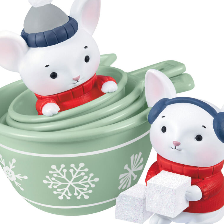 Mice With Measuring Cups Keepsake Ornament closeup view image number 5