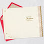 Elegant Pink Bow on Red Christmas Card Open card with envelope image number 3