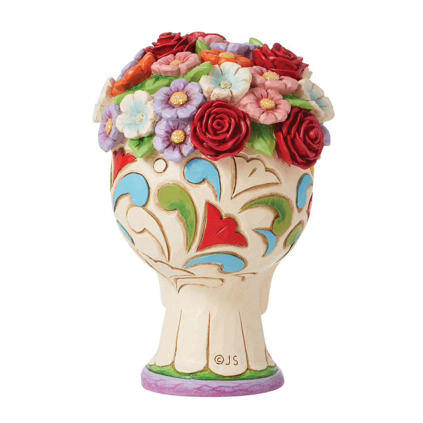 Jim Shore Day of the Dead Skull With Flowers Figurine, 5.2" for only USD 35.00 | Hallmark