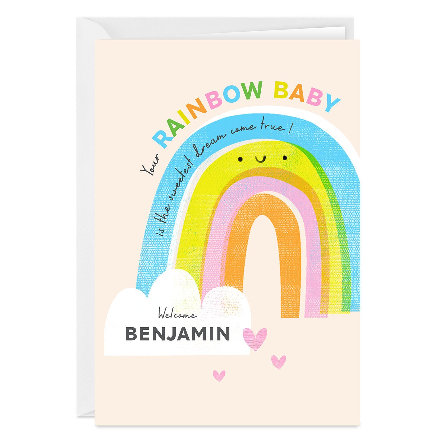 Sweet Dream Come True Custom Rainbow Baby Card for only USD 4.99 | Hallmark