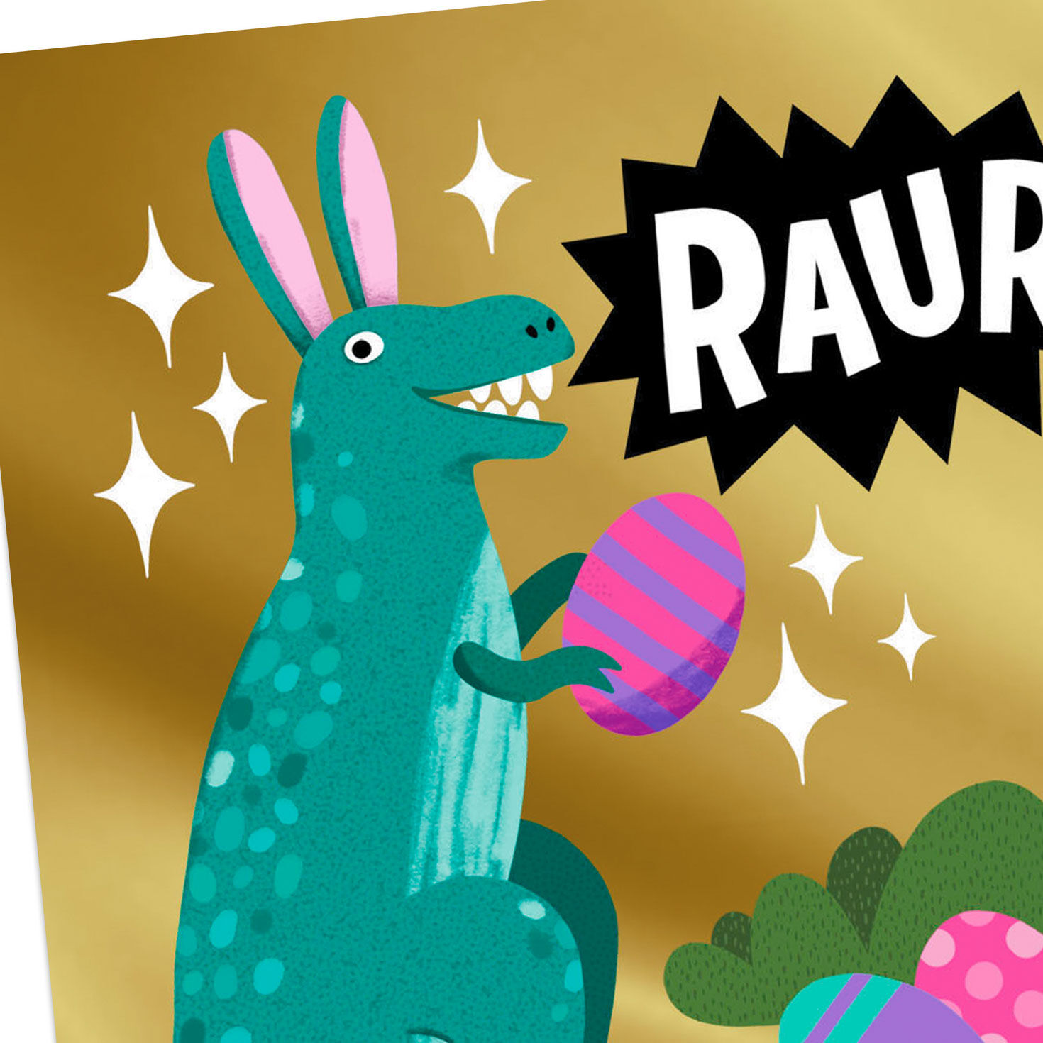T-Rex Dinosaur Easter Card for Kids, , large image number 4