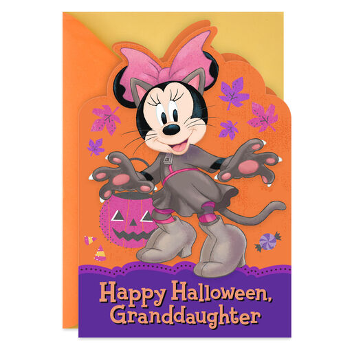 Disney Minnie Mouse Halloween Card for Granddaughter, 
