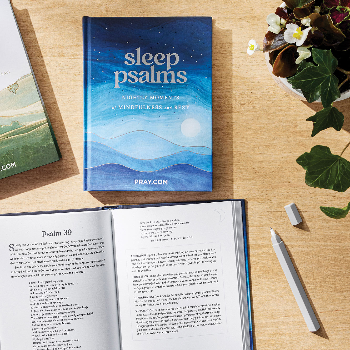 Sleep Psalms Devotions Book in use image number 6