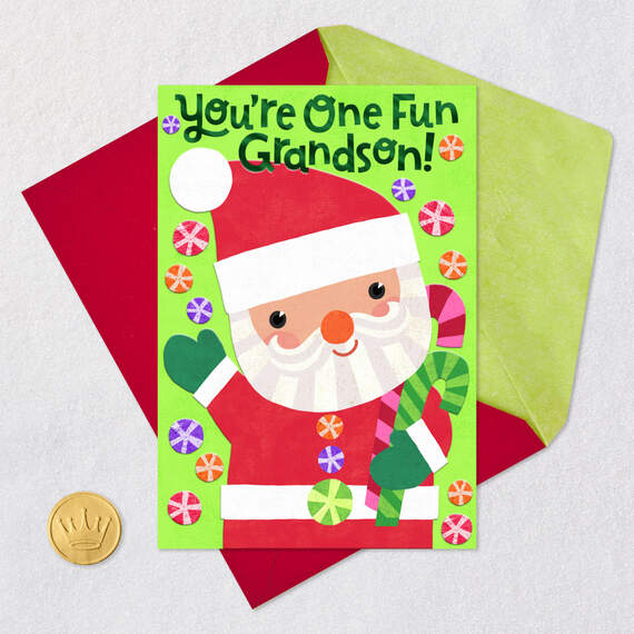 You're One Fun Grandson Christmas Card for Kids, , large image number 6