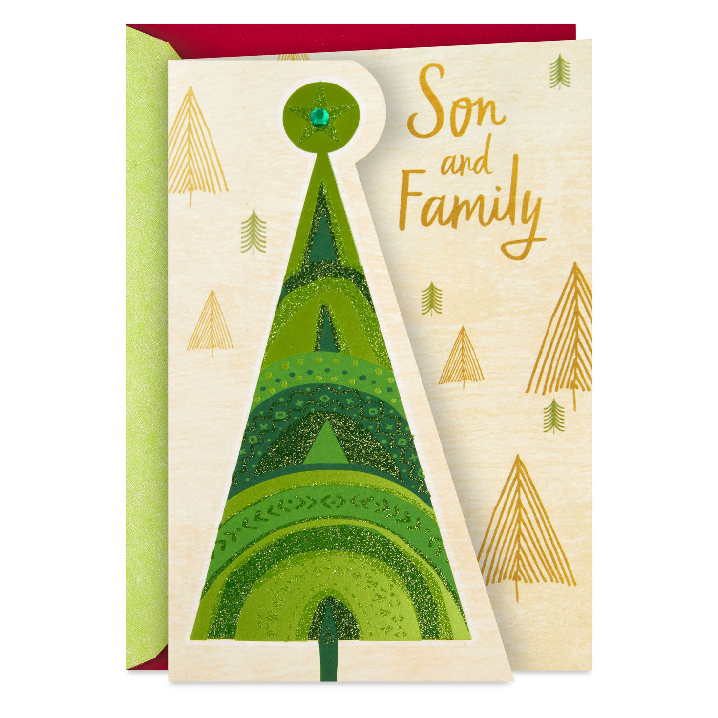 Blessed and Grateful Christmas Card for Son and Family