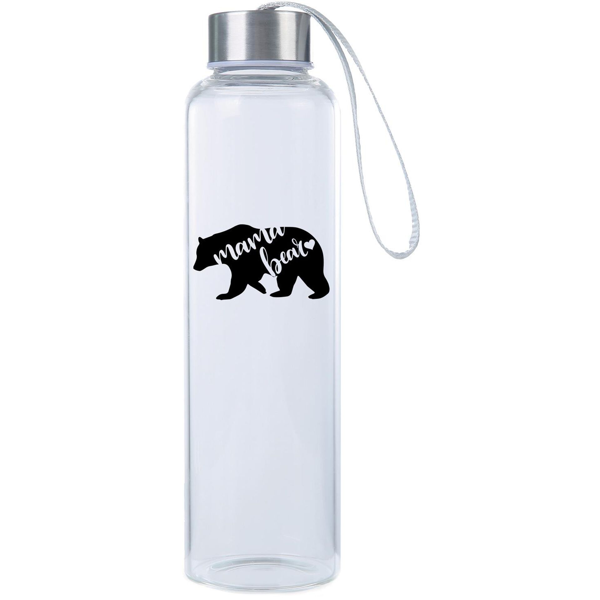 Mama Bear Glass Water Bottle 20 Oz Tumblers Hallmark