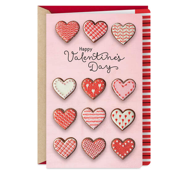 Heart Cookies Simple Joys Happy Valentine's Day Card