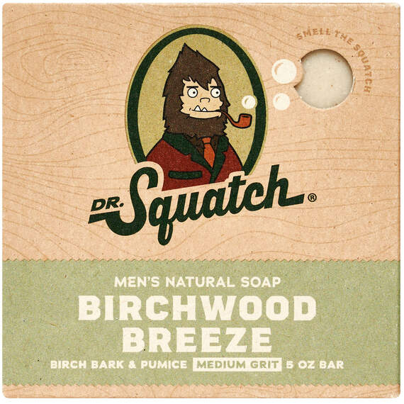Dr. Squatch Birchwood Breeze Natural Soap for Men, 5 oz.