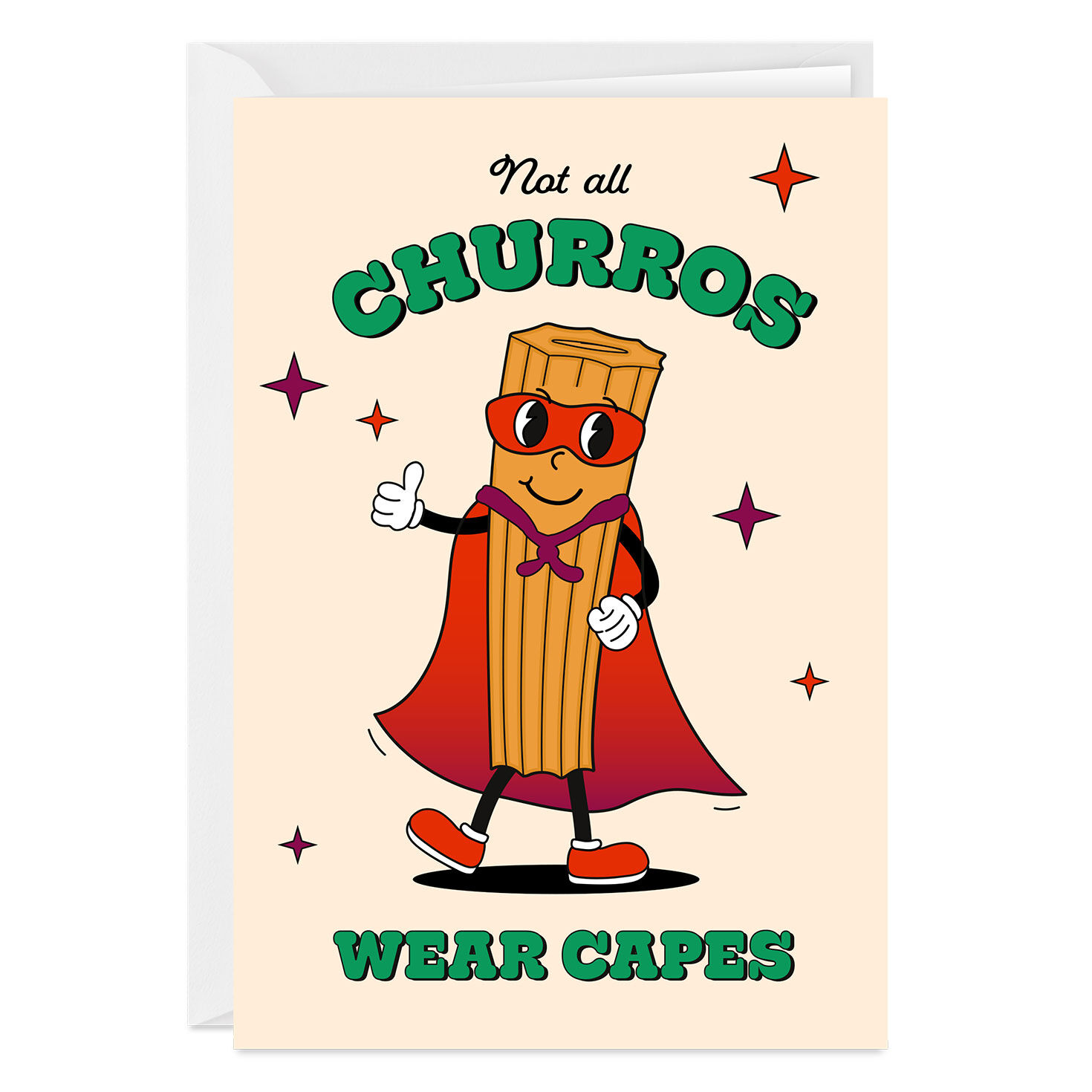 Churro Super Hero Custom Thank You Card