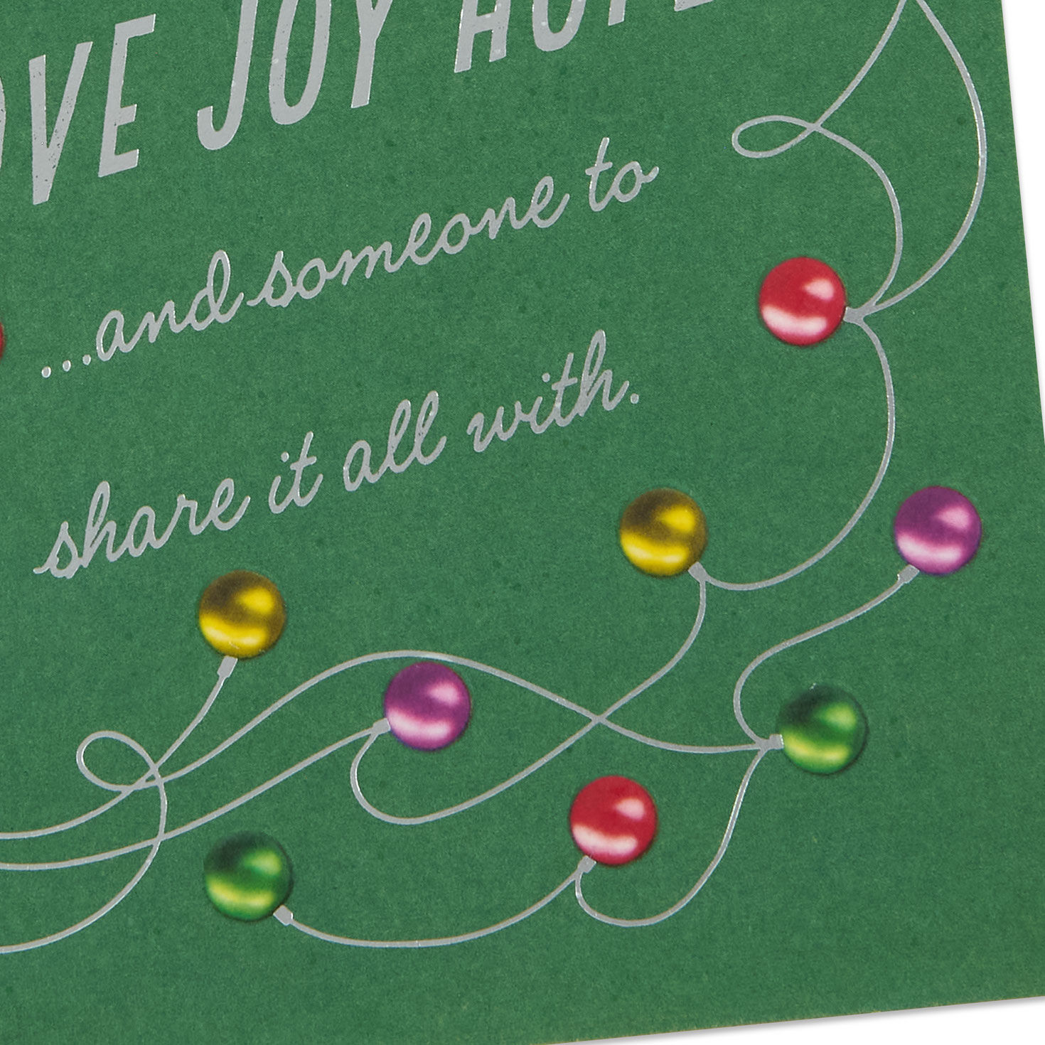 Holiday Ornaments Christmas Card for Son and His Wife Card Front Detail image number 5