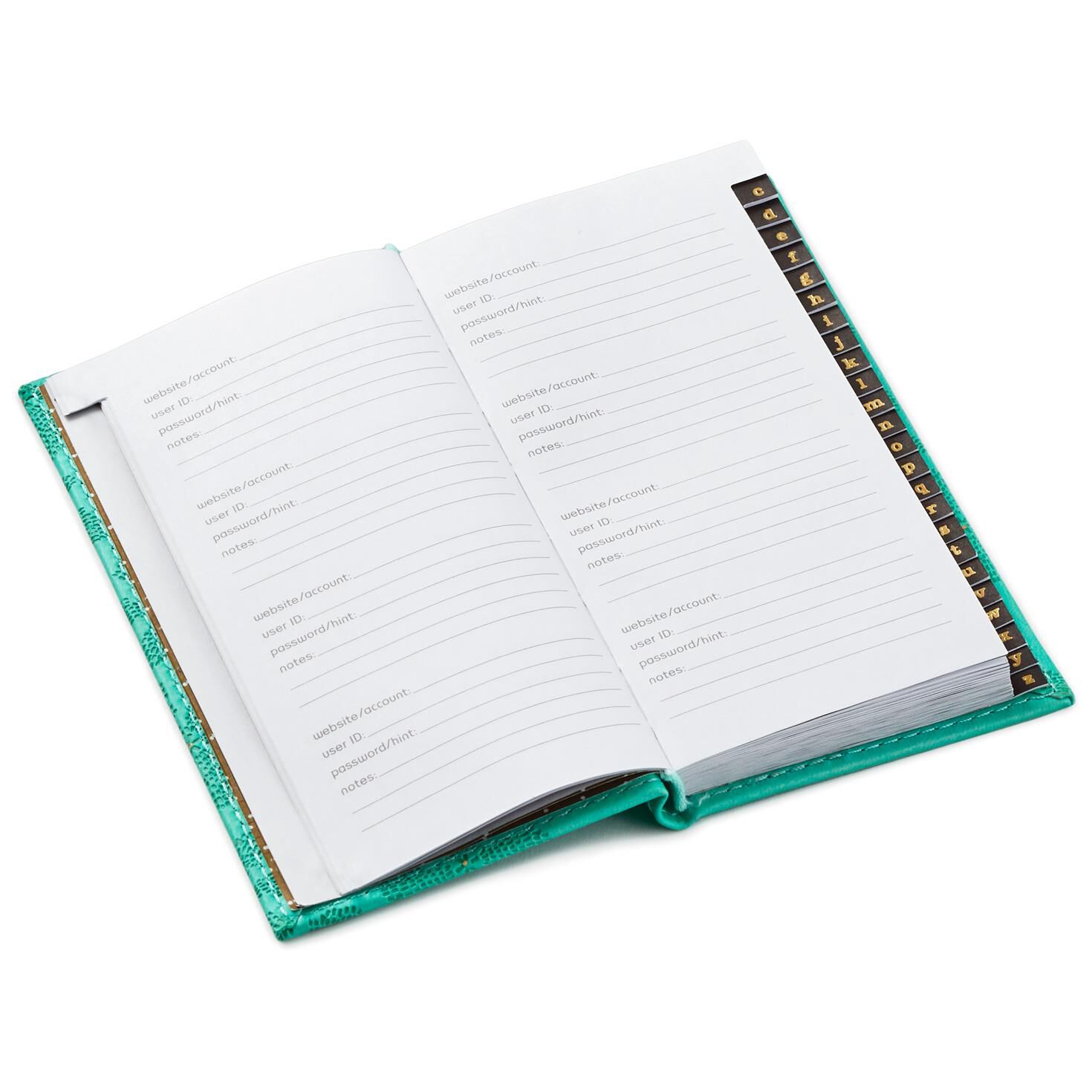 Mint Green Floral Password Keeper, , large image number 3