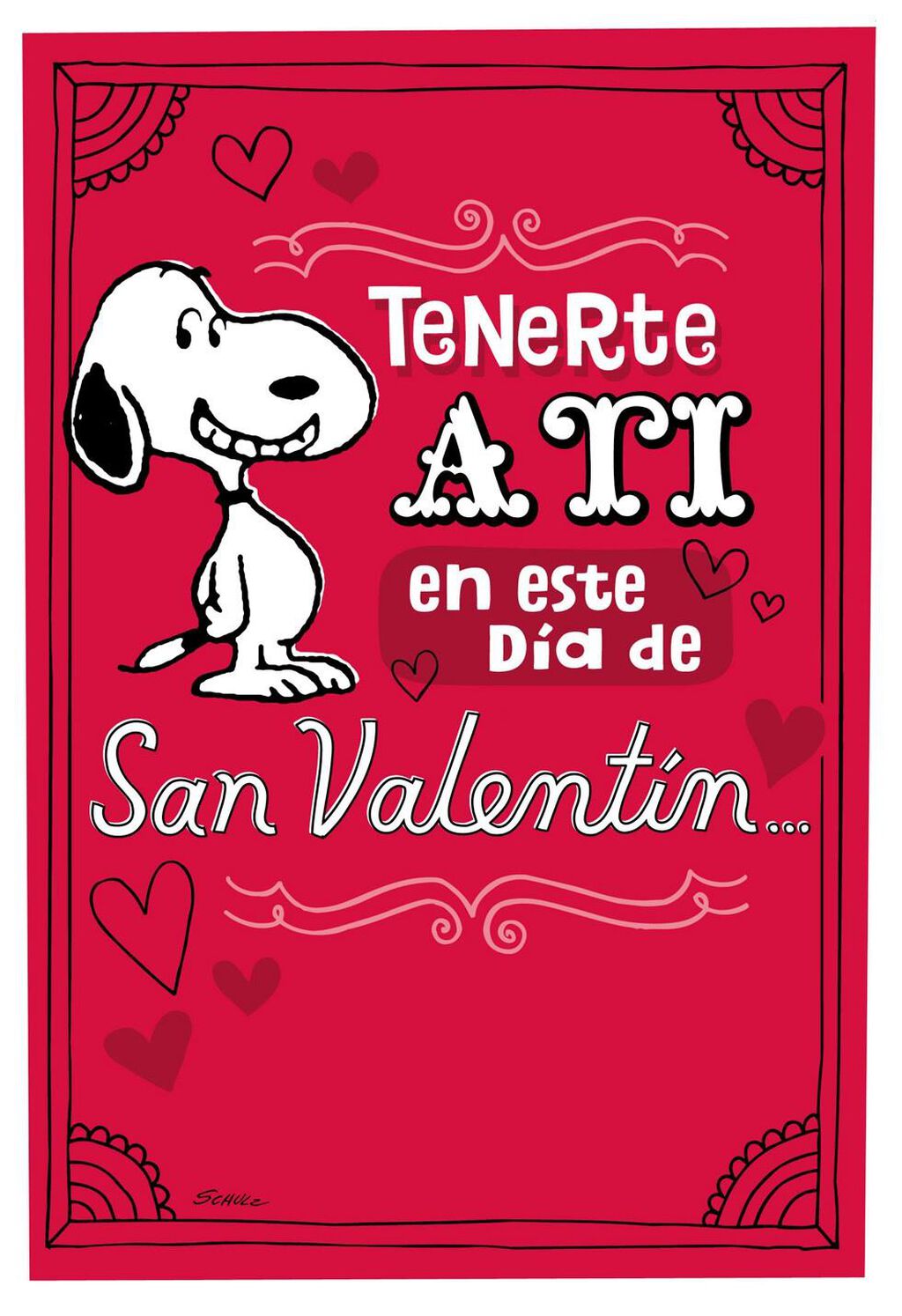 Peanuts® Snoopy Happy Dance Spanish Valentine's Day Card - Greeting Cards - Hallmark