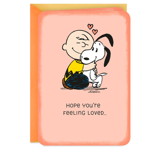 Peanuts® Charlie Brown Hugging Snoopy Love Card, 
