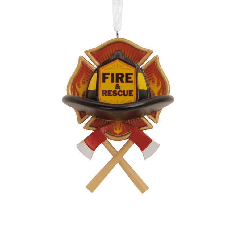 Fire and Rescue Emblem Hallmark Ornament