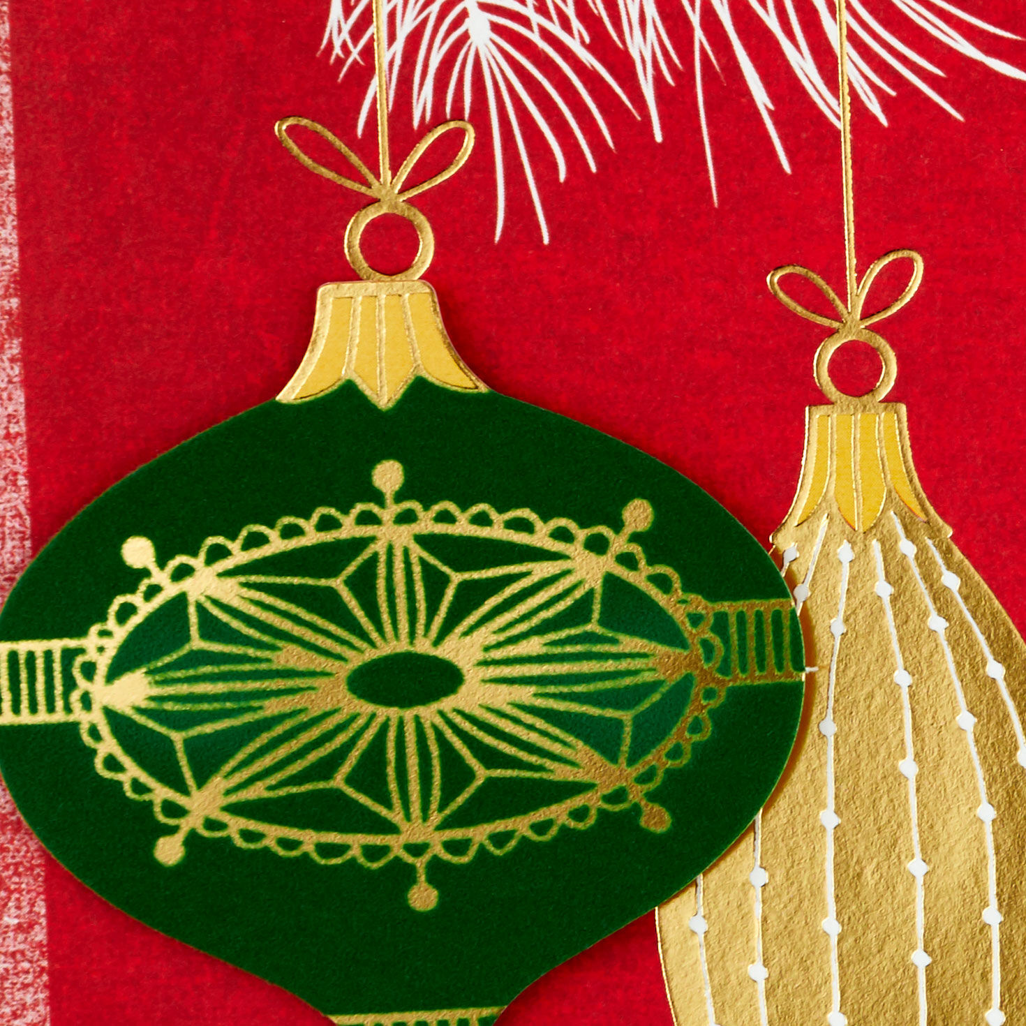 Ornaments Christmas Card for Brother and His Wife Card Front Detail image number 5