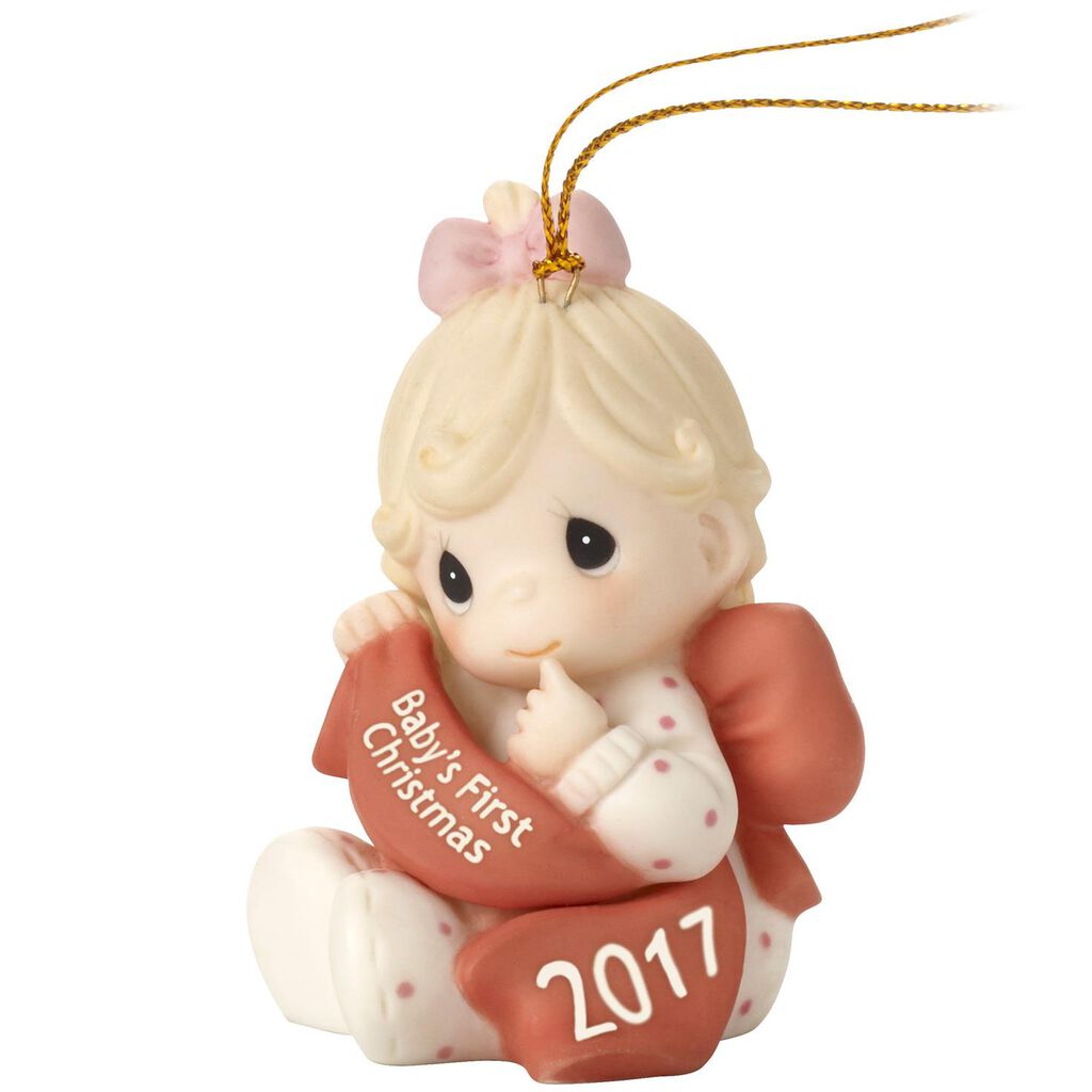 precious moments baby girl first christmas 2017 ornament
