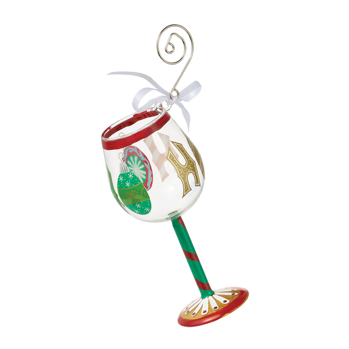 Lolita Ho Ho Ho Wine Glass Ornament