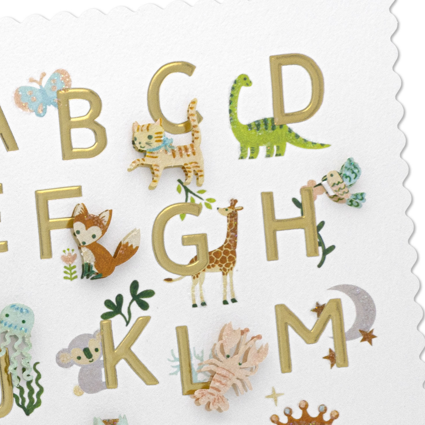 Jungle Animals Alphabet Baby Card Card Front Detail image number 4